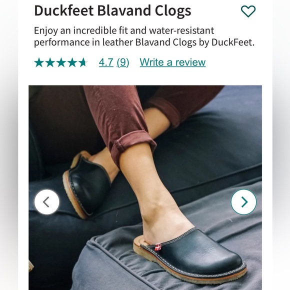 duckfeet Shoes - Duckfeet Blavand Clogs size euro 42 original danish since 1975 like new black
